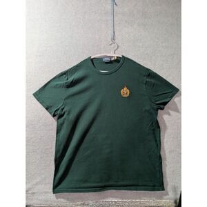 Polo Ralph Lauren Crest T Shirt XL Green Classic Fit Preppy Ivy